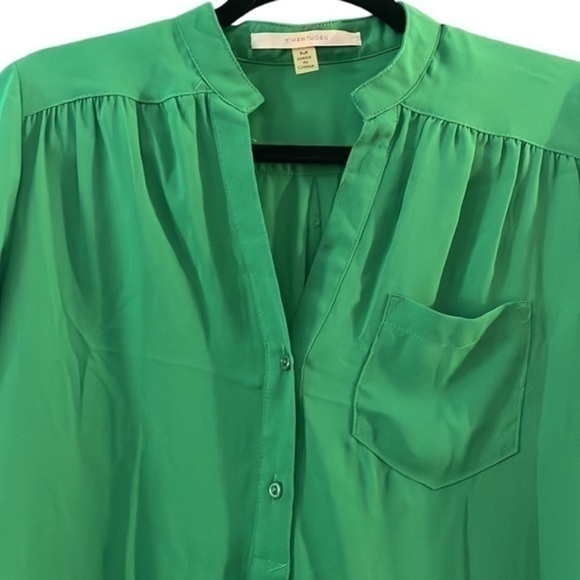 New 41 Hawthorn Green Tunic Roll Tab Sleeve Pullover Women's Size Medium (M)‎ - Picture 2 of 7